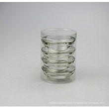 Clear Short and Thickness Round Glass Candle Holder